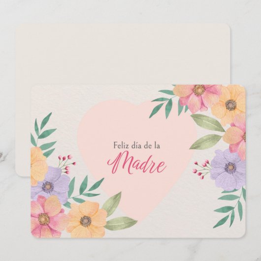 Prettig Moederdag  Feestdagenkaart (Voorkant / Achterkant)