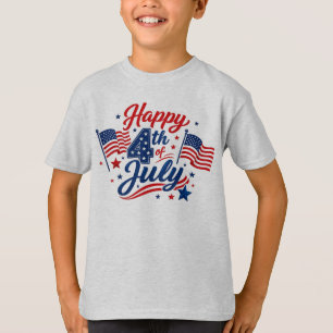 Prettig Onafhankelijkheidsdag 4 juli Patriottisch T-shirt