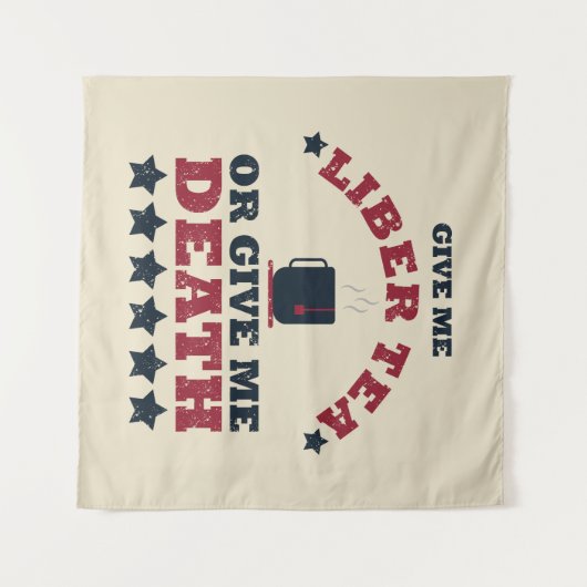 Prettig onafhankelijkheidsdag grappig 4 juli wandkleed (Voorkant (horizontaal))