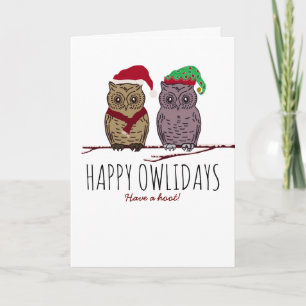 Prettig Owlidays, Festive Kaart