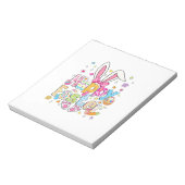 Prettig Pasen 2026 Schattig Konijn Konijn Pasen Vr Notitieblok (Gedraaid)