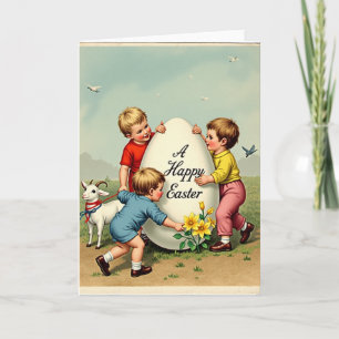 Prettig Pasen Blijde Kinderen Kaart