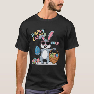 Prettig Pasen Broer Grappige Konijn Konijn Paas Ki T-shirt