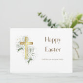 Prettig Pasen Christelijke kaart (Staand voorkant)