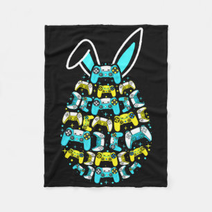 Prettig Pasen Dagspeelkonijn Ei Grappige Gamer Voo Fleece Deken
