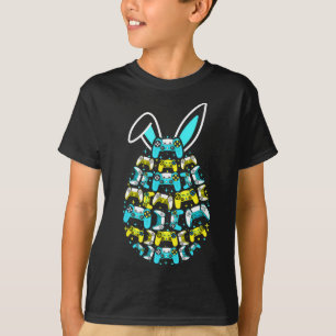 Prettig Pasen Dagspeelkonijn Ei Grappige Gamer Voo T-shirt