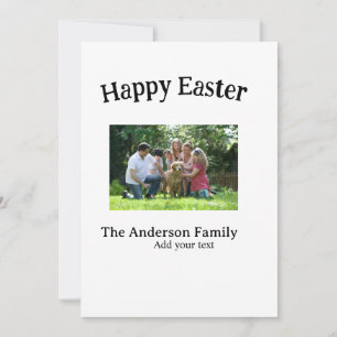 Prettig Pasen familie foto naam tekst hereniging e Kaart