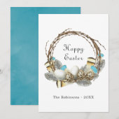 Prettig Pasen Feestdagenkaart (Voorkant / Achterkant)