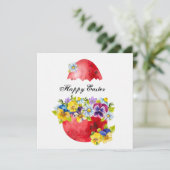 Prettig Pasen Feestdagenkaart (Staand voorkant)