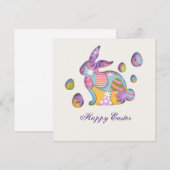 Prettig Pasen Feestdagenkaart (Voorkant / Achterkant)