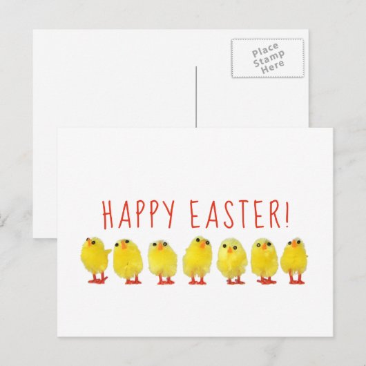 Prettig Pasen Feestdagenkaart (Voorkant / Achterkant)