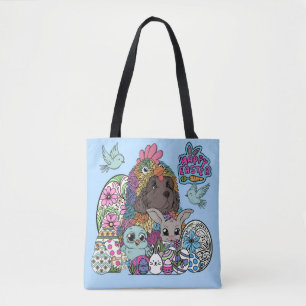 Prettig Pasen Fluffy & Veer Vrienden Draagtas