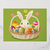 Prettig Pasen  Folie Feestdagen Briefkaart (Voorkant)