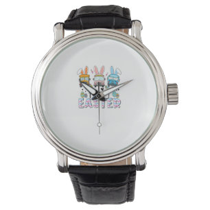 Prettig Pasen Funny School Bus Chauffeur Leven Hap Horloge