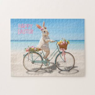 Prettig Pasen Hilton Head Island Fiets op het Stra Legpuzzel