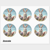 Prettig Pasen Klassieke Ronde Sticker (Vel)