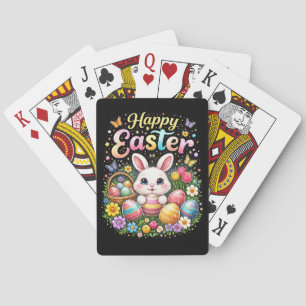 Prettig Pasen Klein Konijn Pokerkaarten