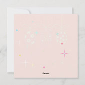 Prettig Pasen Lentebloemen Mooie Konijn Paaseieren Feestdagenkaart (Achterkant)