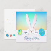 Prettig Pasen Lentebunny Paaseieren Jacht Feestdagenkaart (Voorkant / Achterkant)