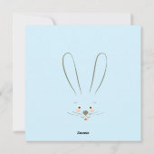 Prettig Pasen Lieve Konijn Paaseieren Jacht Minima Feestdagenkaart (Achterkant)