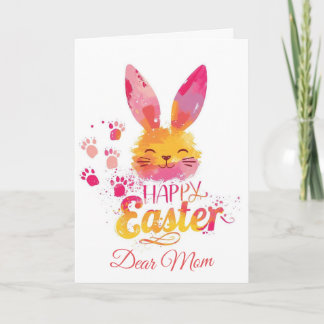 Prettig Pasen Mama, Persoonlijk Pasen grappige Bun Feestdagen Kaart