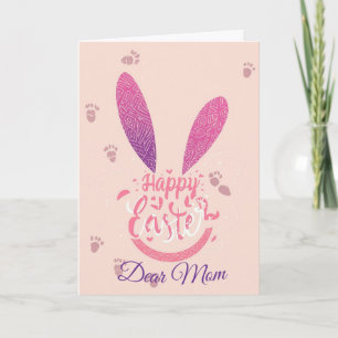 Prettig Pasen Mama, Persoonlijk Pasen grappigeKoni Feestdagen Kaart