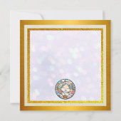 Prettig Pasen Met Knuffel Konijn, Eieren, en Bloem Kaart (Achterkant)