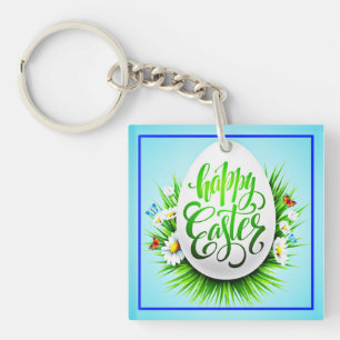 Prettig Pasen met Lentebloemen-23180 Sleutelhanger