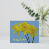 "Prettig Pasen" Narcis Kaart (Staand voorkant)