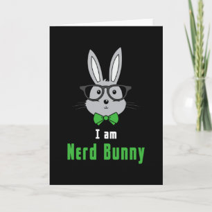 Prettig Pasen Nerd Geek Konijn Paasei Grappig Cade Kaart