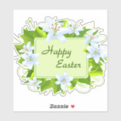 Prettig Pasen, Pasen Lelies Sticker (Vel)