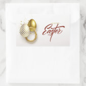 Prettig Pasen Rechthoekige Sticker (Tas)