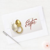 Prettig Pasen Rechthoekige Sticker (Envelop)
