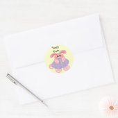 Prettig Pasen Ronde Sticker (Envelop)