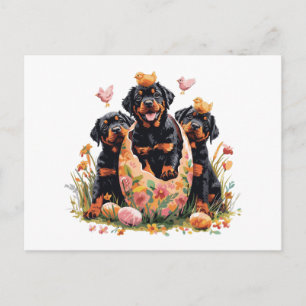 Prettig Pasen Rottweiler Honden Feestdagenkaart