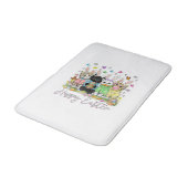 Prettig Pasen Schattige Kattenliefhebber Konijn Pa Badmat (Gekanteld)