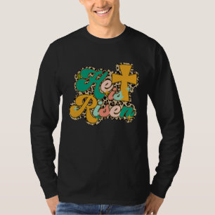 Prettig Pasen Schattige Luipaard Hij Is Opgestaan T-shirt