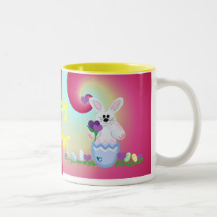 Prettig Pasen Tweekleurige Koffiemok