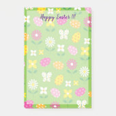 Prettig Pasen Vakantie Konijn Bloemen Post-it® Notes (Voorkant)