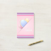 Prettig Pasen Vakantie Konijn Bloemen Post-it® Notes (Op bureau)