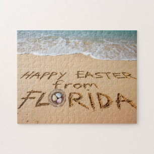 Prettig Pasen vanuit Florida Geschreven in het Zan Legpuzzel
