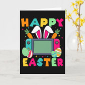 Prettig Pasen Videospel Konijn Gaming Controller G Kaart (Gele Bloem)