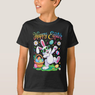 Prettig Pasen voor jongens meisjes kinderen Dabbin T-shirt