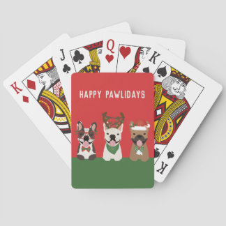 Prettig Pawlidays Franse Bulldoggen Pokerkaarten