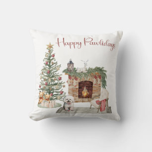 Prettig Pawlidays Hond Design- Bichon Frise Kussen