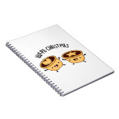 Prettig-Piep Kerst Merry Kerst Puns Notitieboek (Rechterzijde)