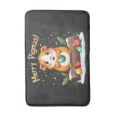 Prettig Pigmas Cavia Kerstman Badmat (Voorkant Verticaal)