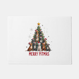 Prettig Pitmas Pitbull Hond Lelijk Kerst Sweater T Deurmat