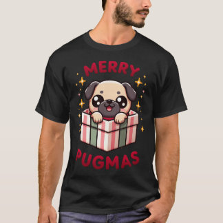 "Prettig Poesmas" Kerst Pug T-shirt