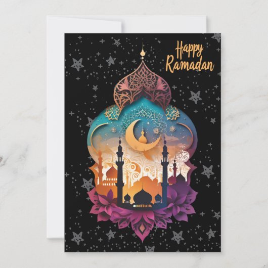 prettig Ramadan Feestdagenkaart (Voorkant)